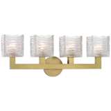 Hudson Valley Sagamore 24&quot; Wide Aged Brass 4-LED Bath Light