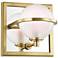 Hudson Valley Axiom 6" High Aged Brass LED Wall Sconce