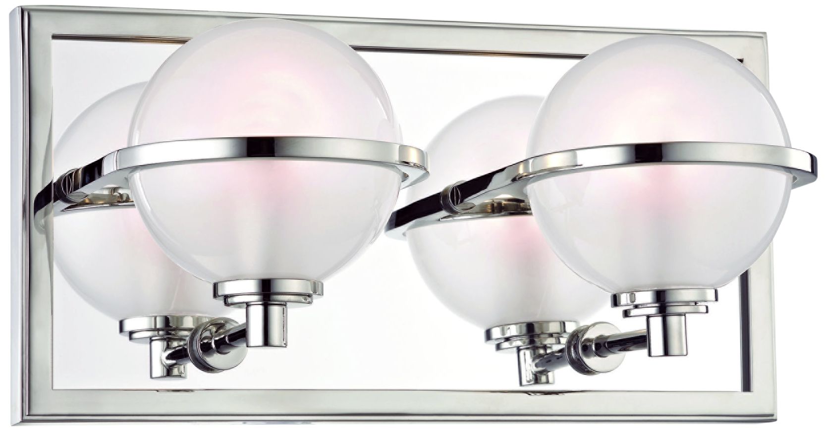 Hudson Valley Axiom 6" High Polished Nickel 2-LED Wall Sconce