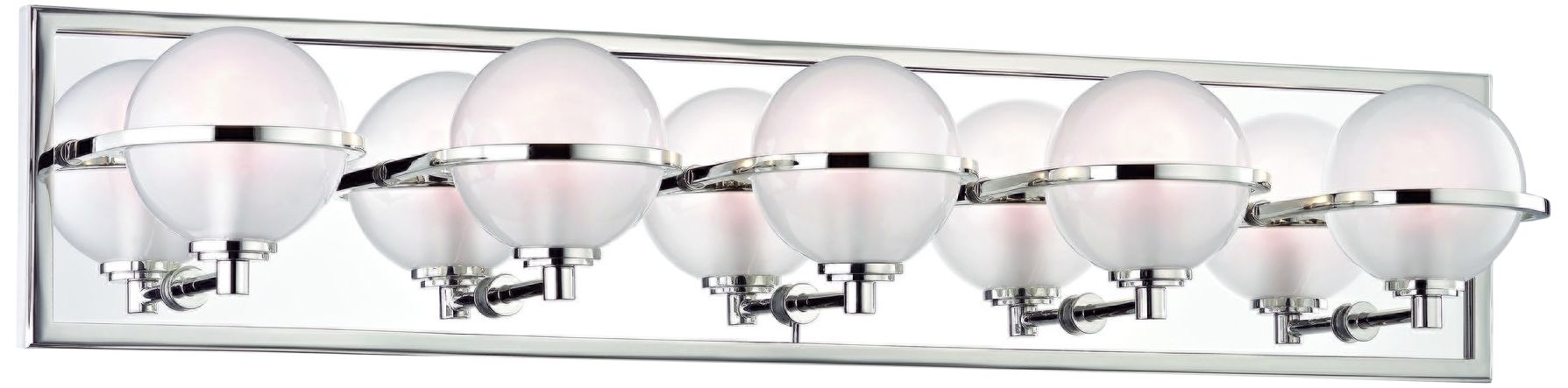 Hudson Valley Axiom 30"W Polished Nickel 5-LED Bath Light