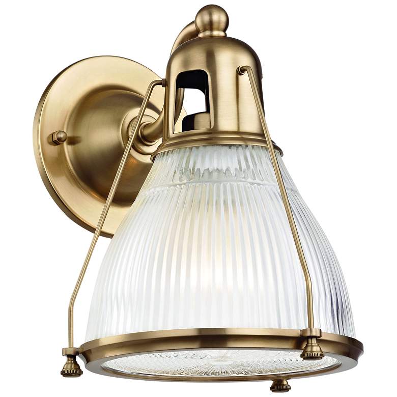 Hudson Valley Haverhill 10" High Aged Brass Wall Sconce ... Hudson Valley Haverhill 10" High Aged Brass Wall Sconce ... on Aged Brass Wall Sconce id=58314
