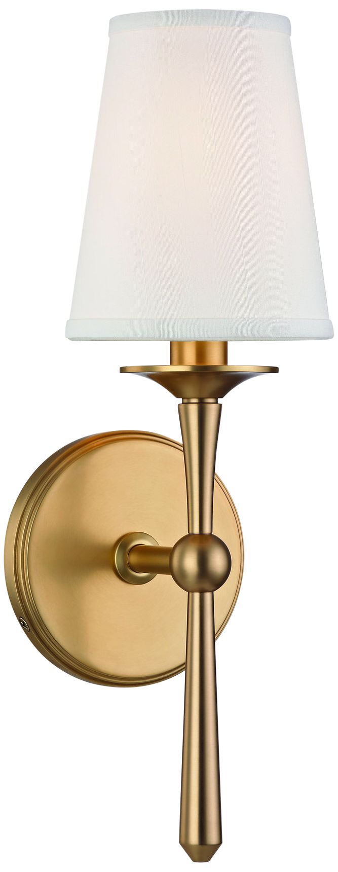 Hudson Valley Islip 14 3/4" High Aged Brass Wall Sconce