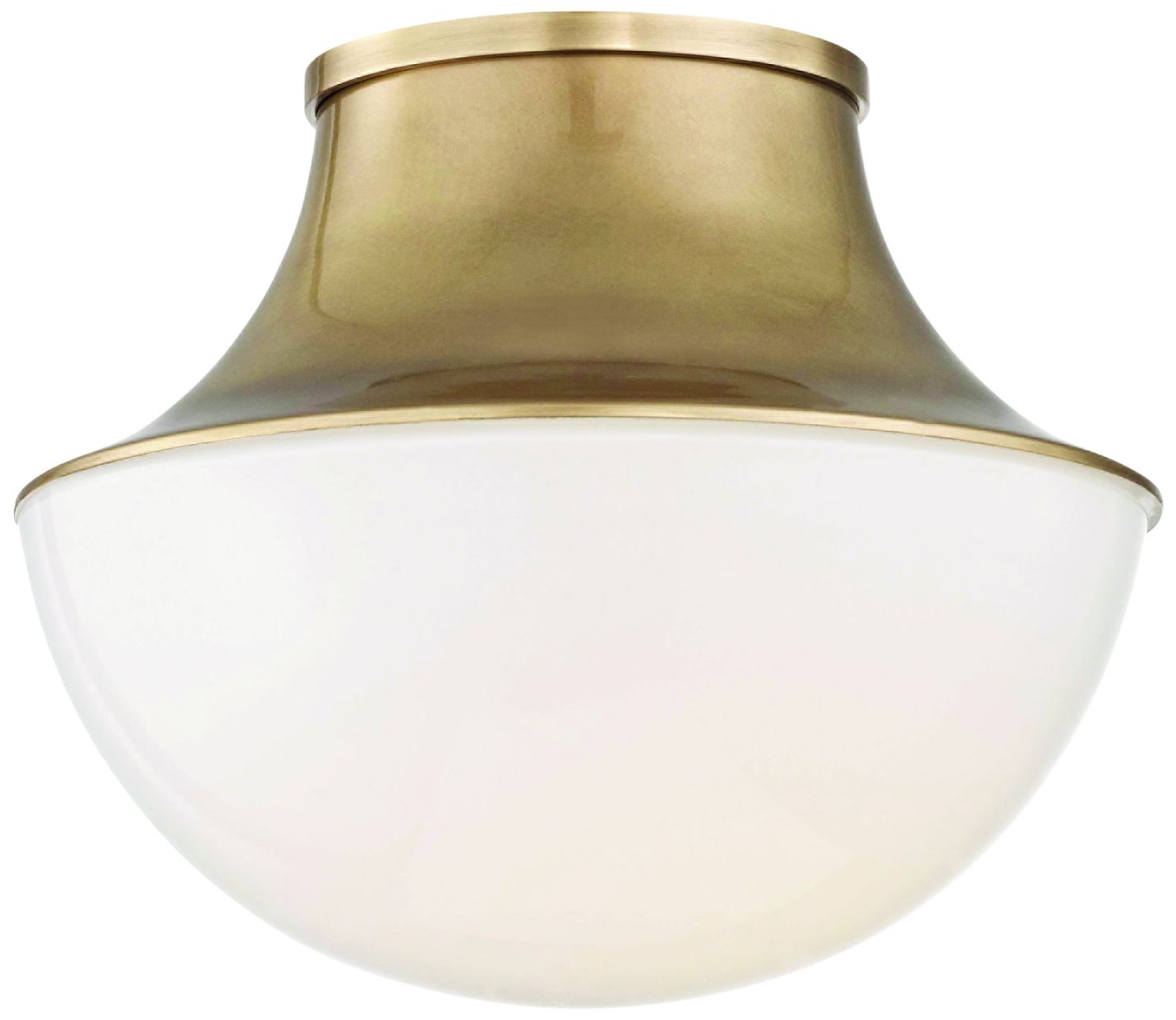 Hudson Valley Lettie 10 3/4"w Aged Brass Led Ceiling Light