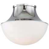 Hudson Valley Lettie 10 3/4&quot; Wide Nickel LED Ceiling Light