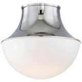 Hudson Valley Lettie 14 3/4&quot; Wide Nickel LED Ceiling Light