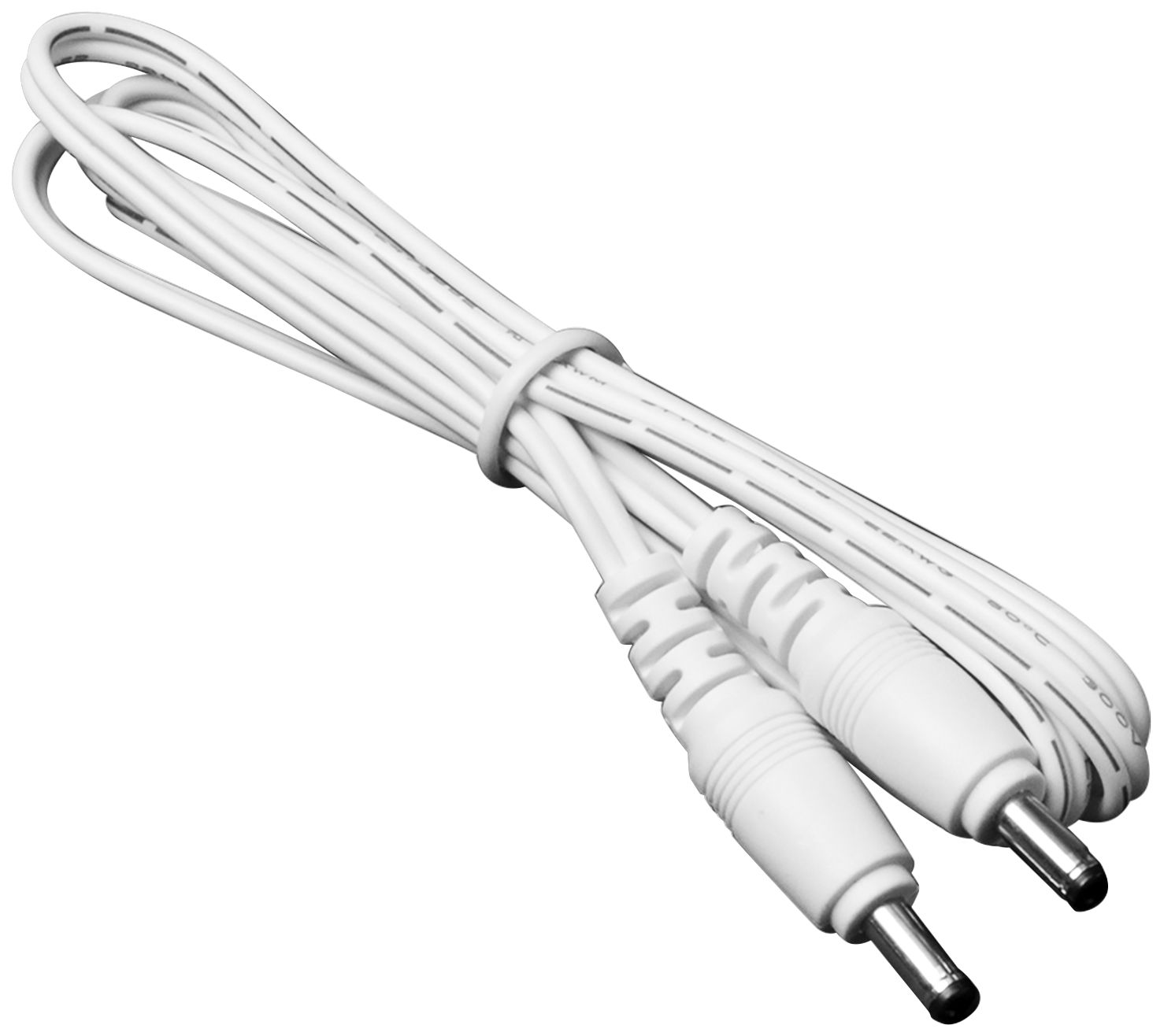 39" White Male to Cable Connector