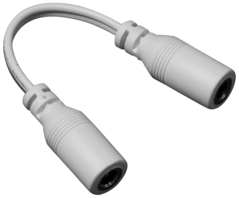 3" White Female to Cable Connector