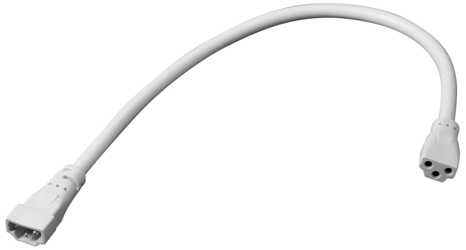 12" White Flexible Lightbar to Connector