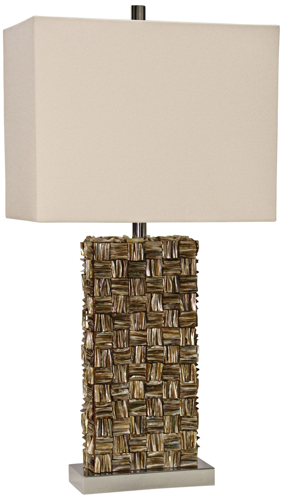 capiz shell table lamp