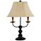 Bayfield Black Candelabra Arm 3-Light Table Lamp