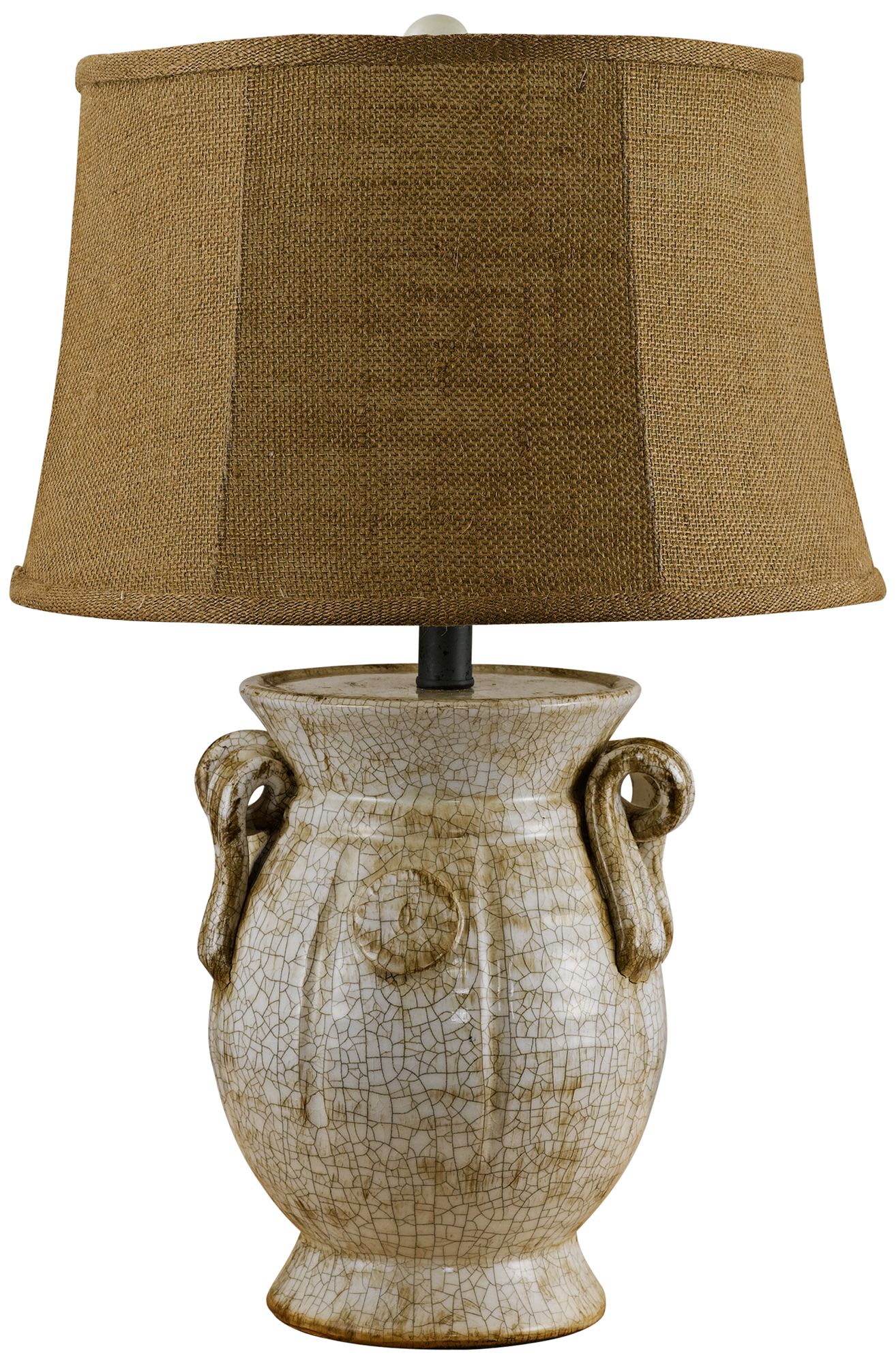 St Tropez Ivory Urn Ceramic Table Lamp