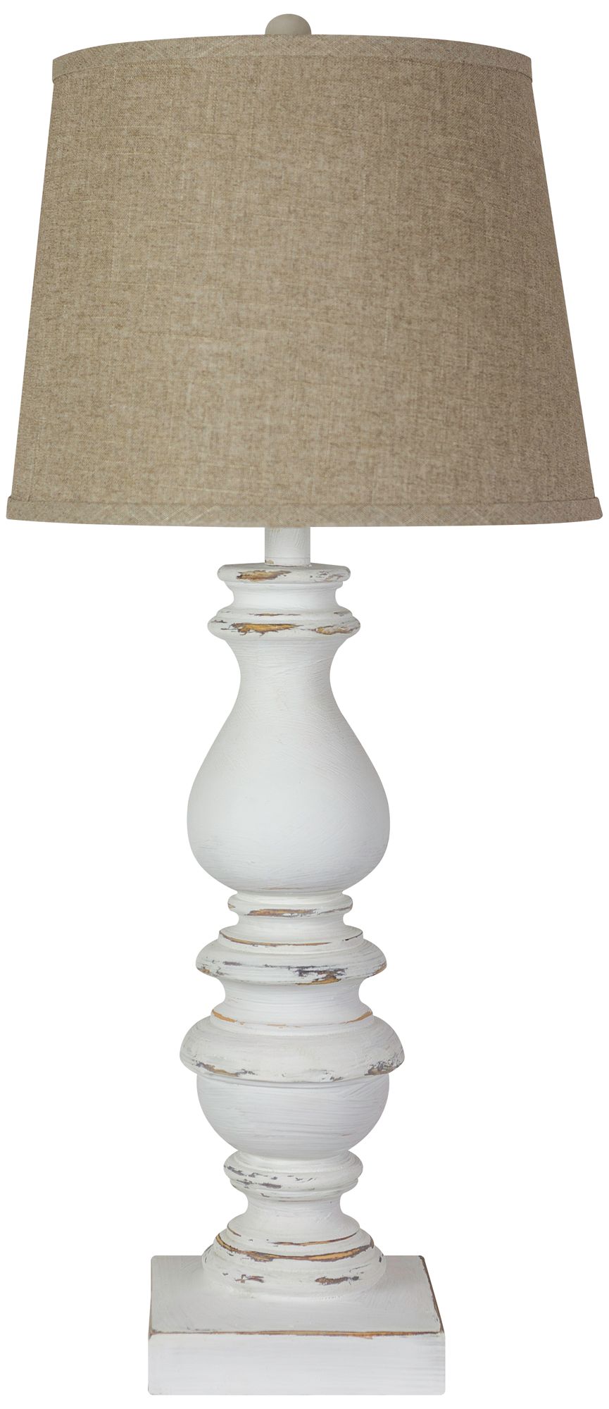 distressed table lamp