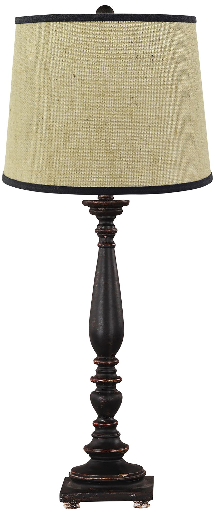 Liberty Distressed Black Table Lamp