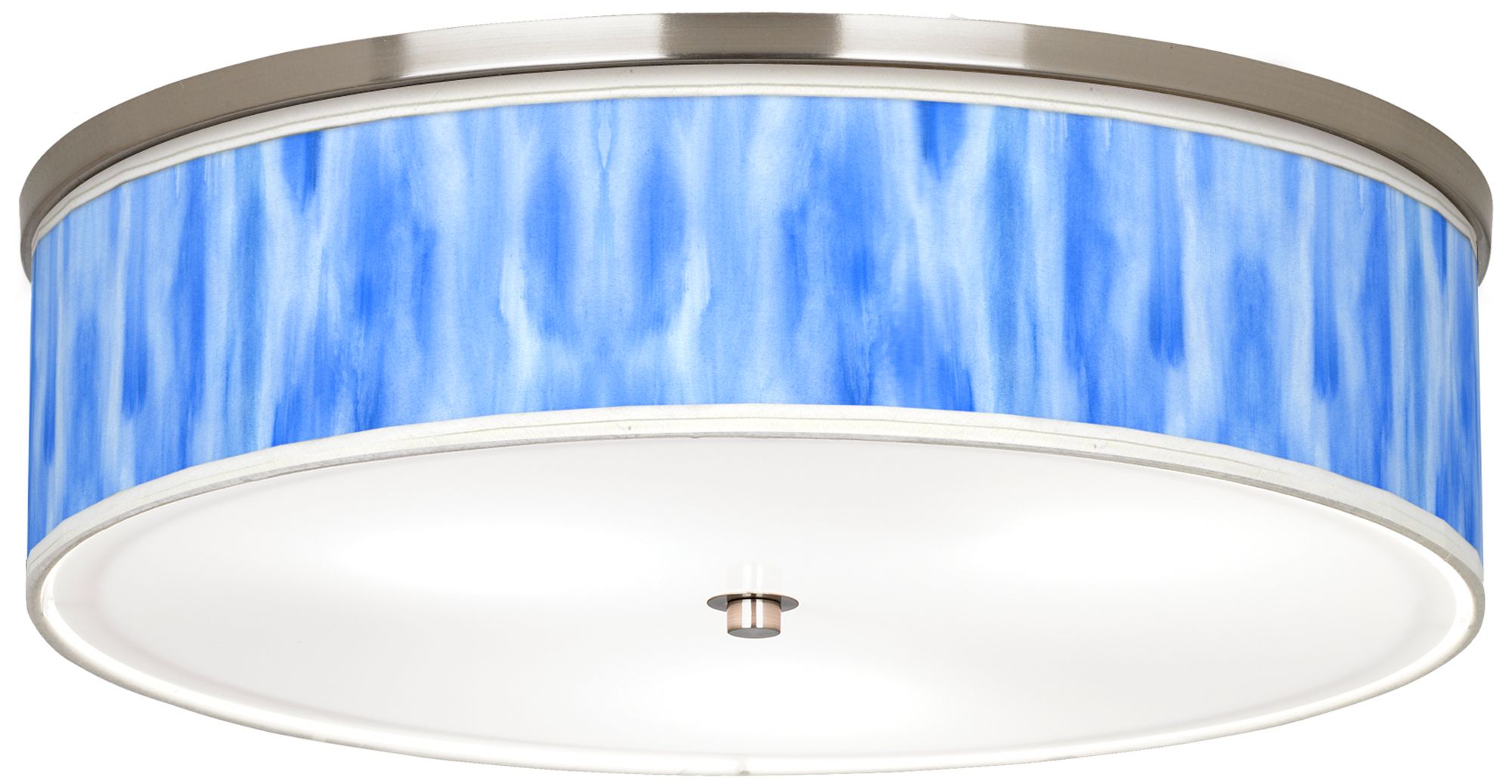 Blue Tide Giclee Nickel 20 1/4" Wide Ceiling Light