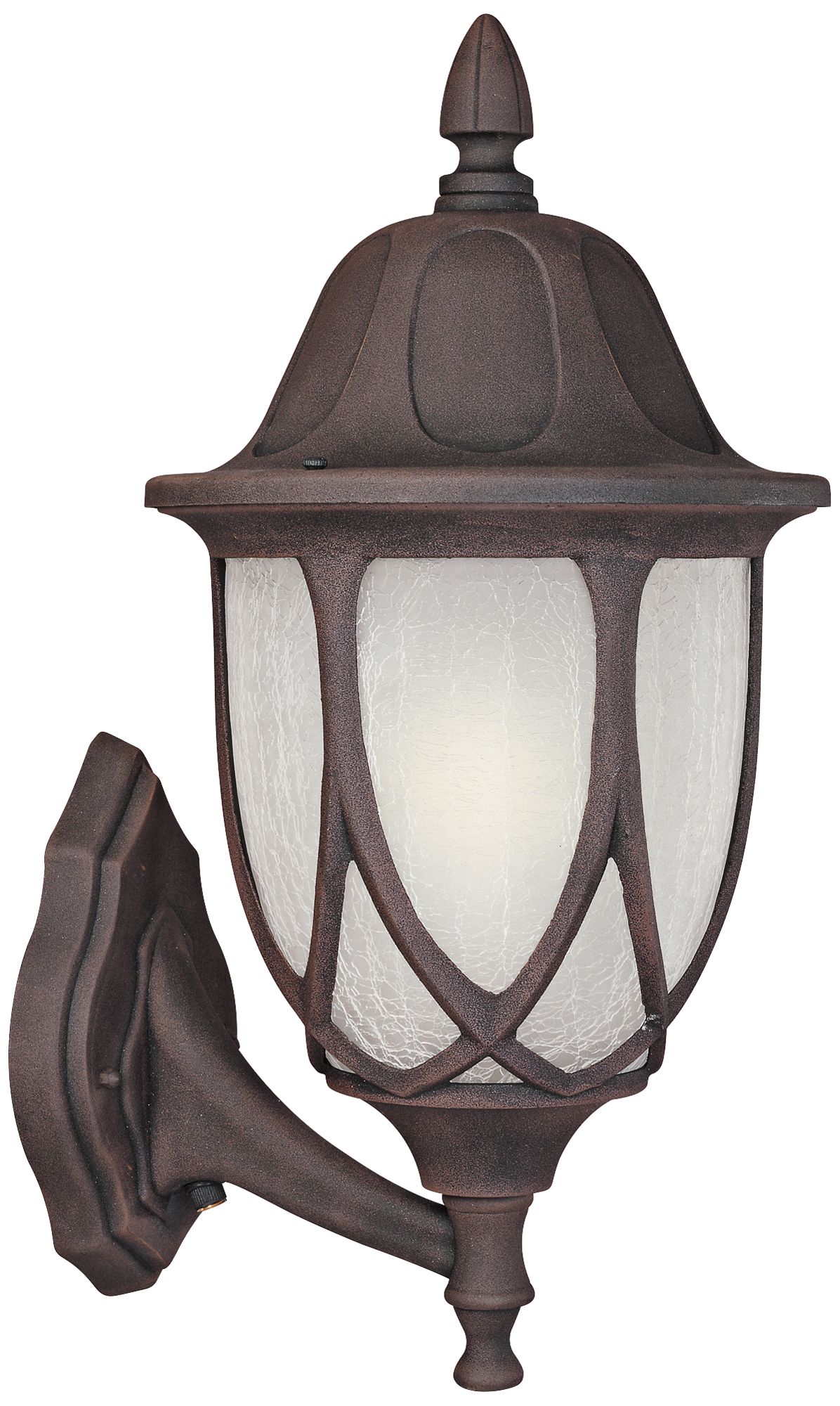 Capella 18" High Crackled Glass Gold Outdoor Wall Light