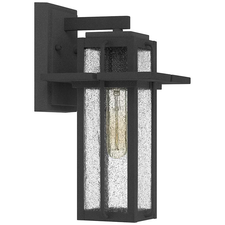 Image 3 Quoizel Randall 13" High Mottled Black Outdoor Wall Light