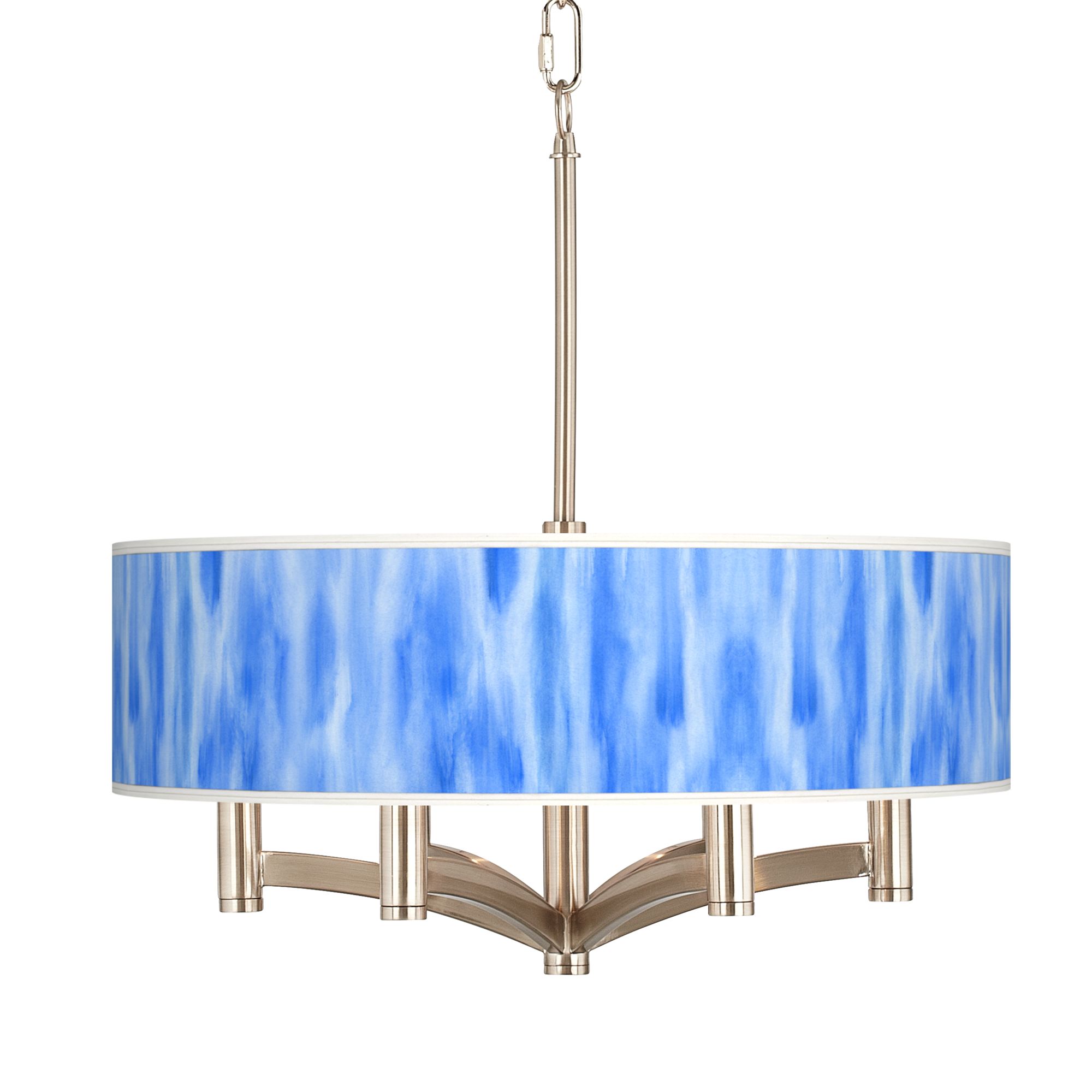 Blue Tide Ava 6-Light Nickel Pendant Chandelier
