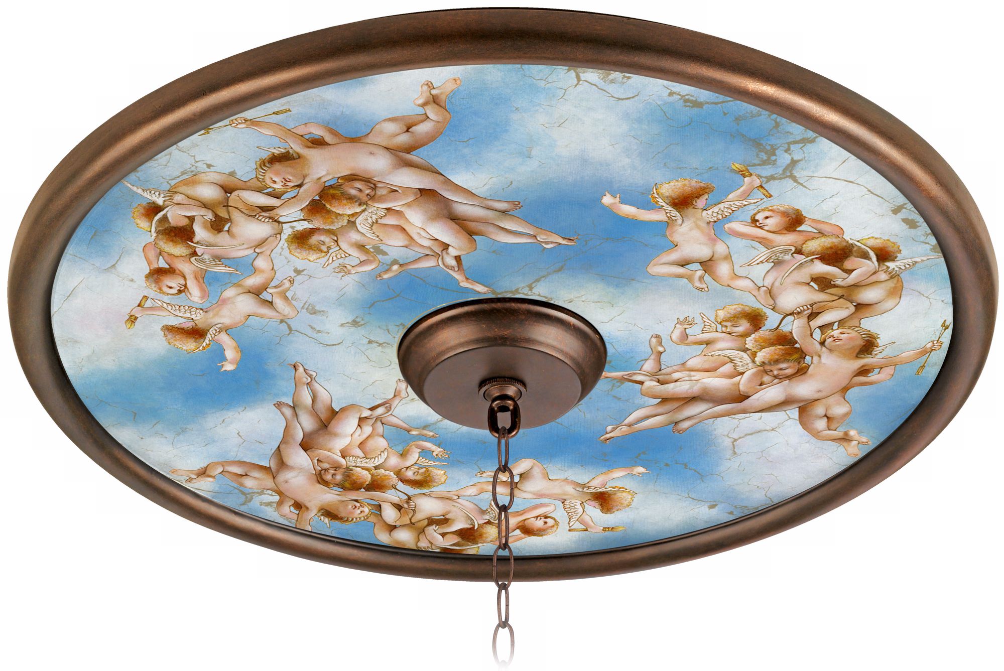Celestial 24" Wide Bronze Finish Ceiling Medallion