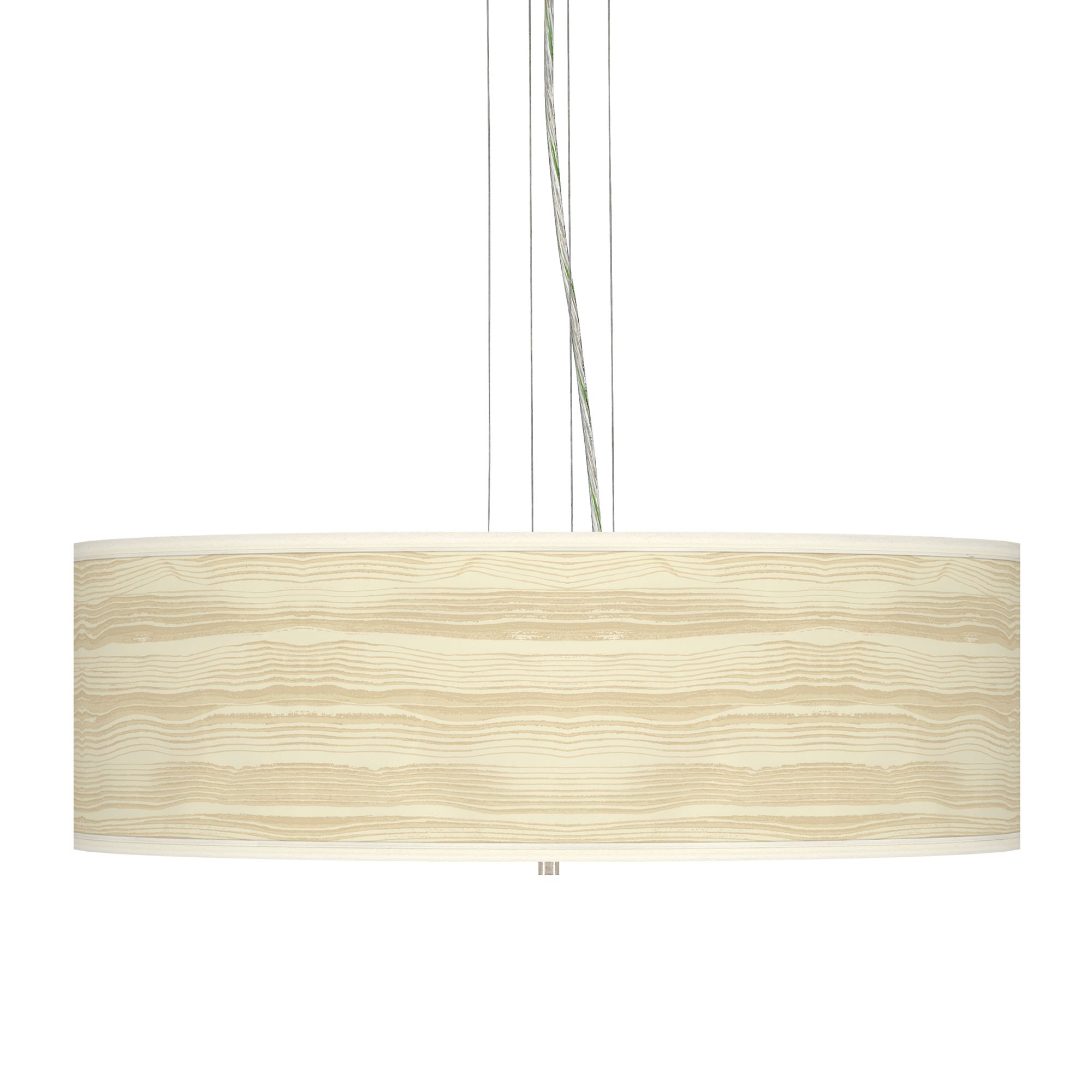 Birch Blonde Giclee 24" Wide Four Light Pendant Chandelier
