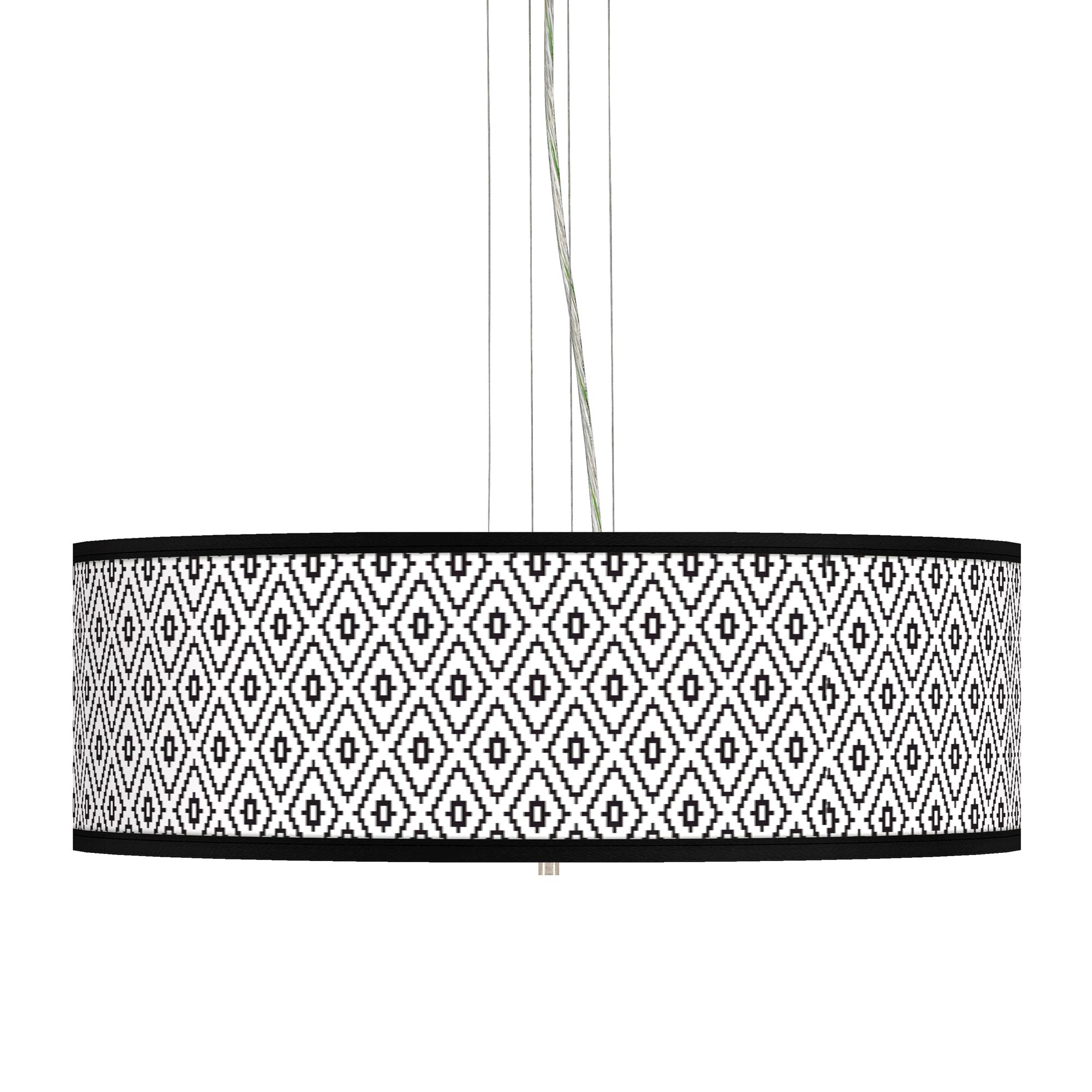 Black Diamonds Giclee 24" Wide 4-Light Pendant Chandelier