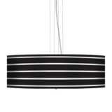 Bold Black Stripe 24&quot; Wide 4-Light Pendant Chandelier