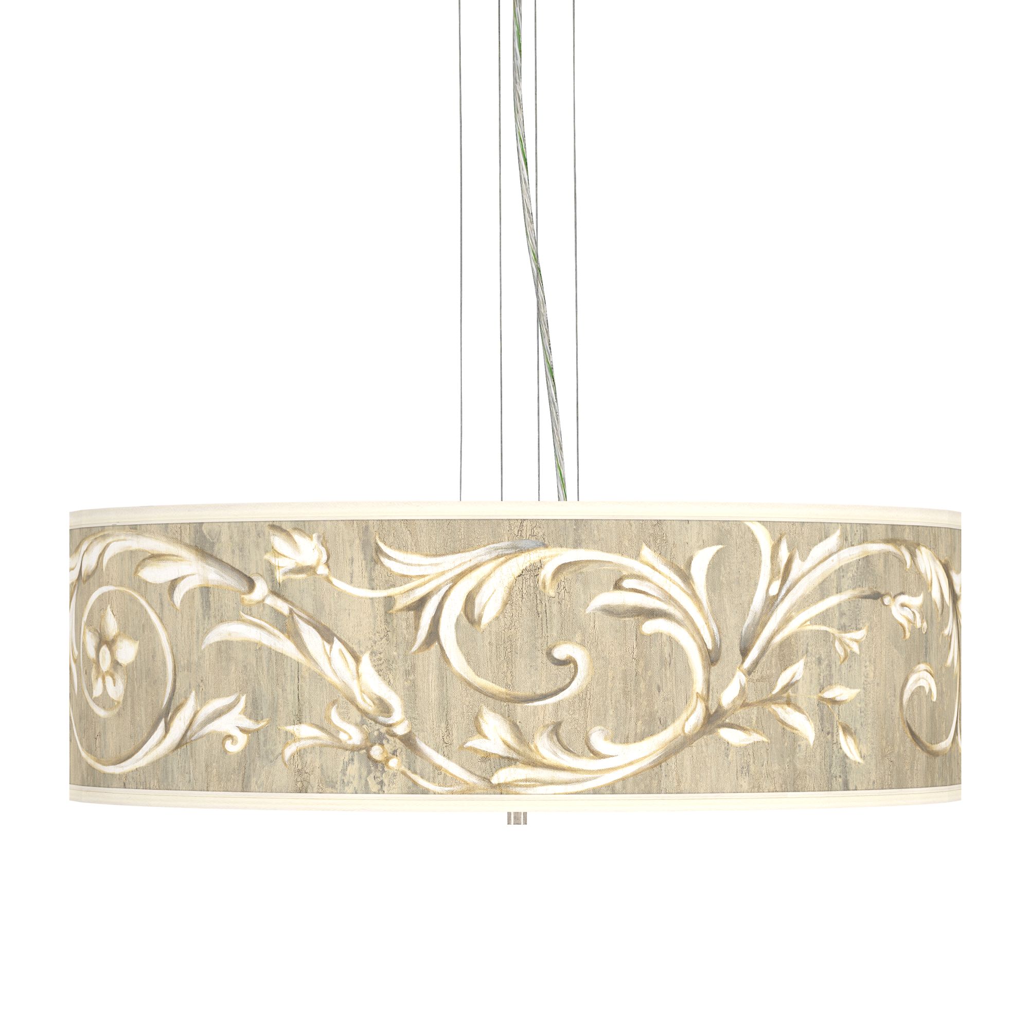 Brushed Nickel Laurel Court 24" 4-Light Pendant Chandelier