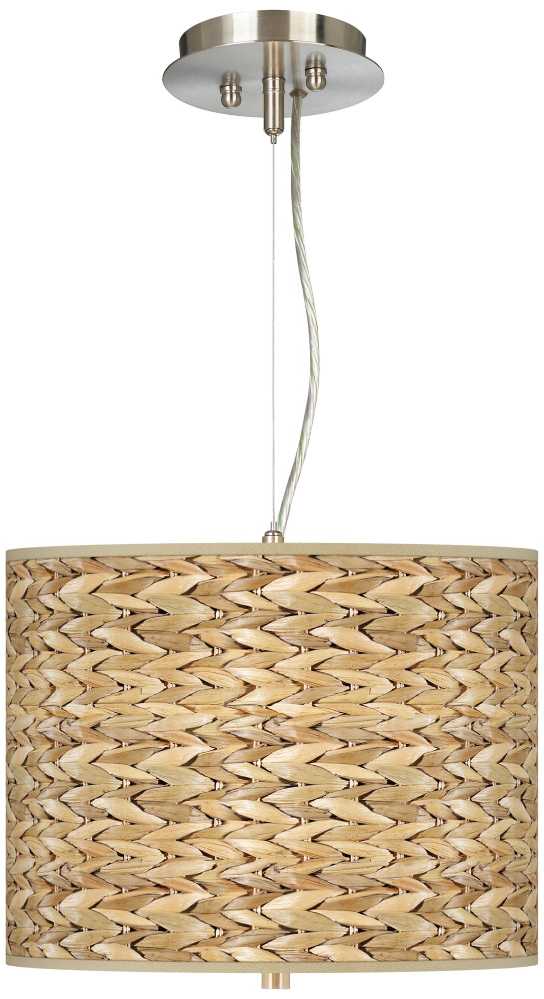 Seagrass Giclee 13 1/2" Wide Pendant Chandelier