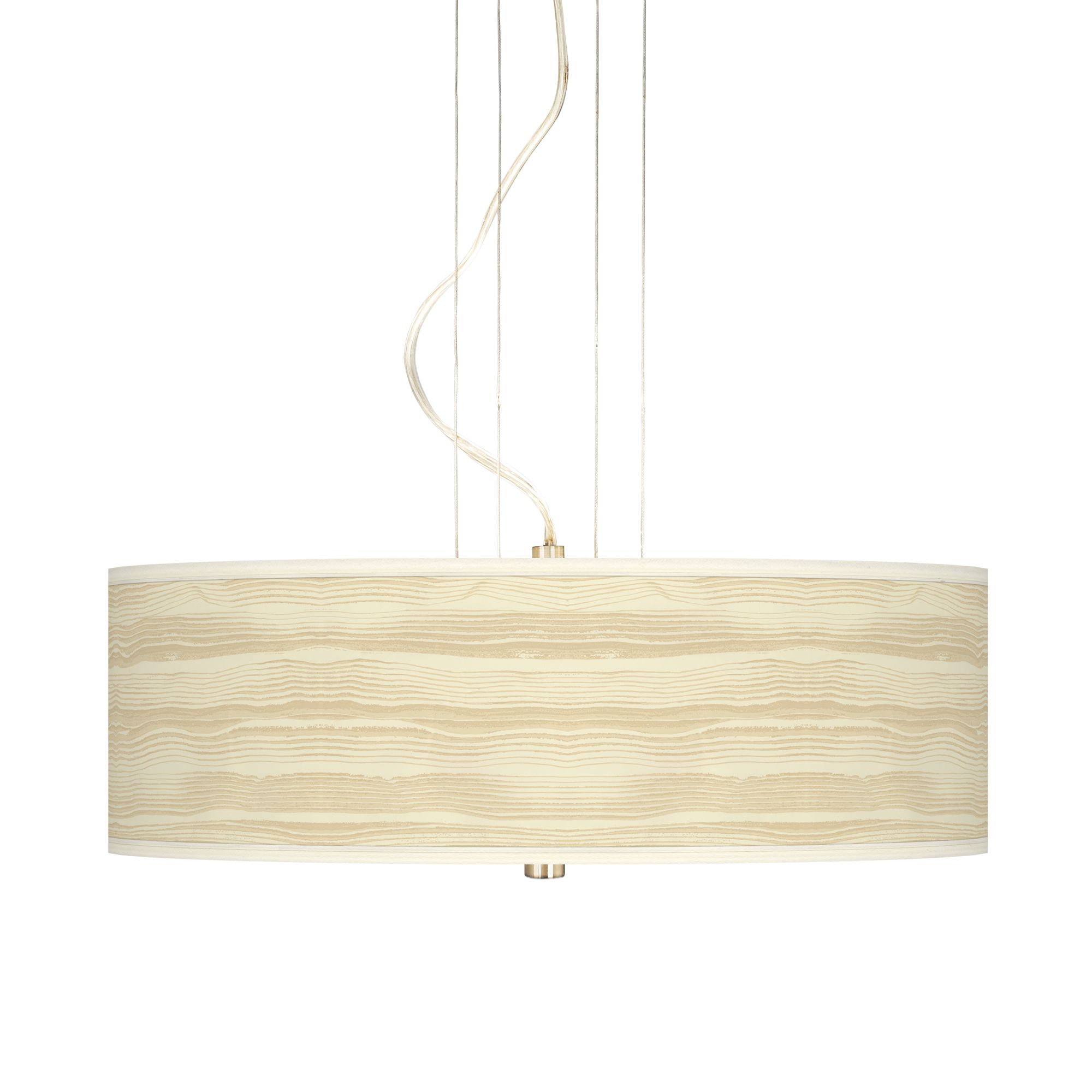Birch Blonde 20" Wide 3-Light Pendant Chandelier