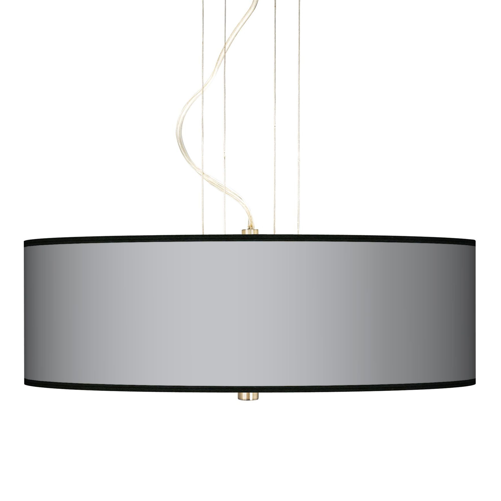 All Silver 20" Wide Three Light Pendant Chandelier