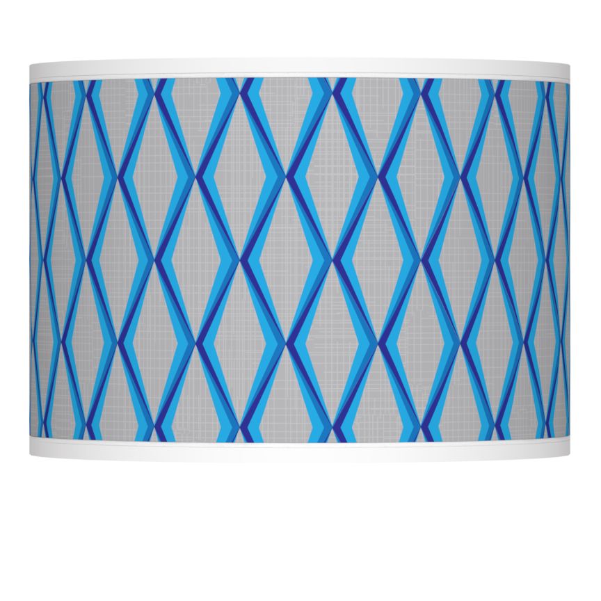 Bleu Matrix Giclee Lamp Shade 13.5x13.5x10 (Spider)