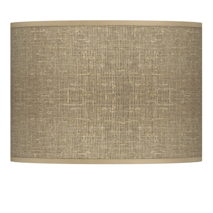Burlap Print Giclee Lamp Shade 13.5x13.5x10 (Spider)