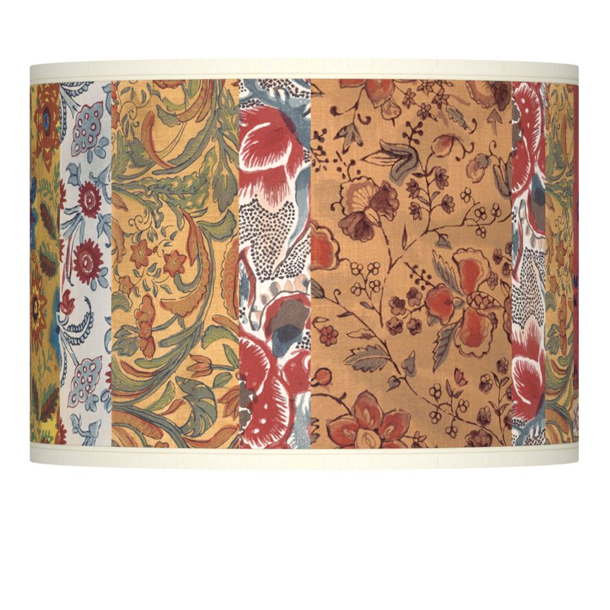 Bohemian Blooms Giclee Lamp Shade 13.5x13.5x10 (Spider)