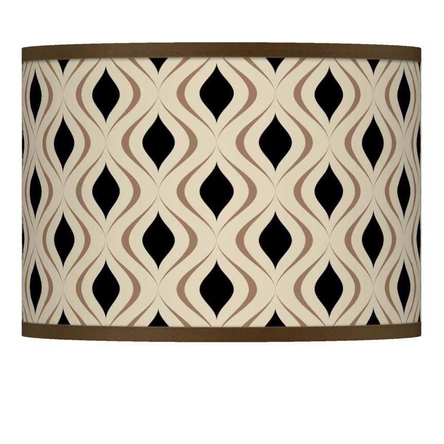 Gray Retro Lattice Giclee Shade 13.5x13.5x10 (Spider)