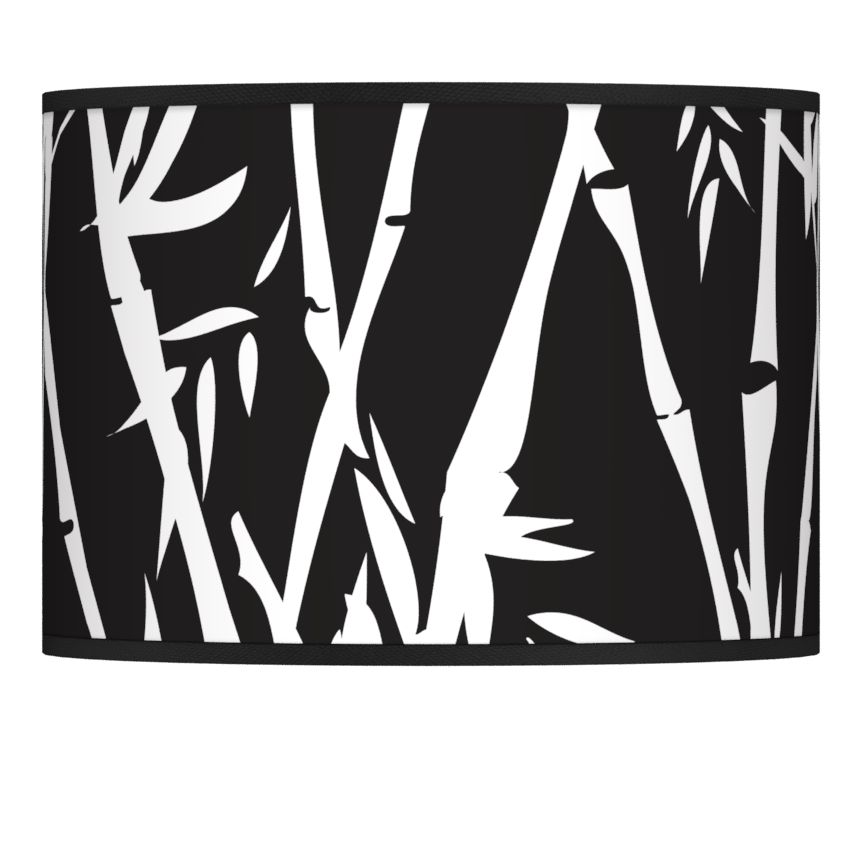 Night Bamboo Giclee Glow Lamp Shade 13.5x13.5x10 (Spider)