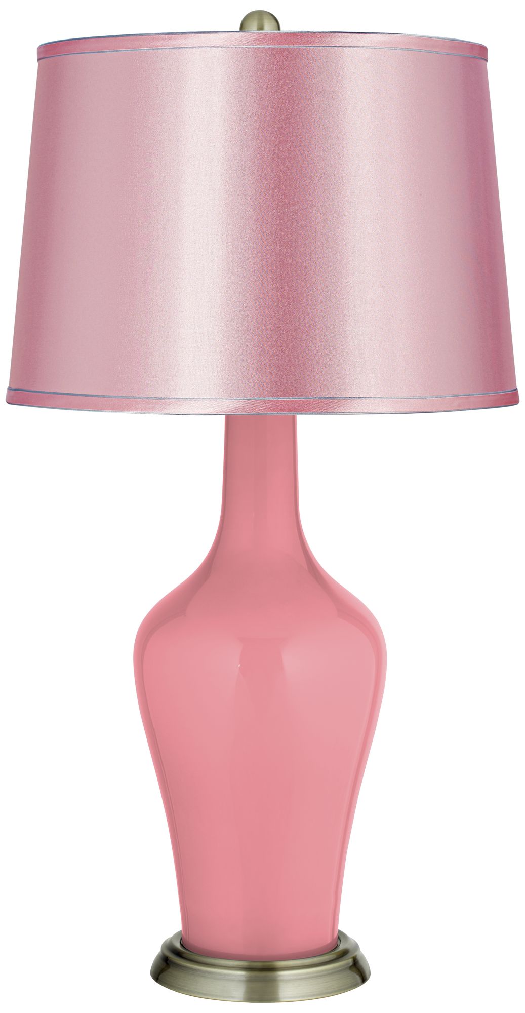 Haute Pink - Satin Pale Shade Anya Table Lamp