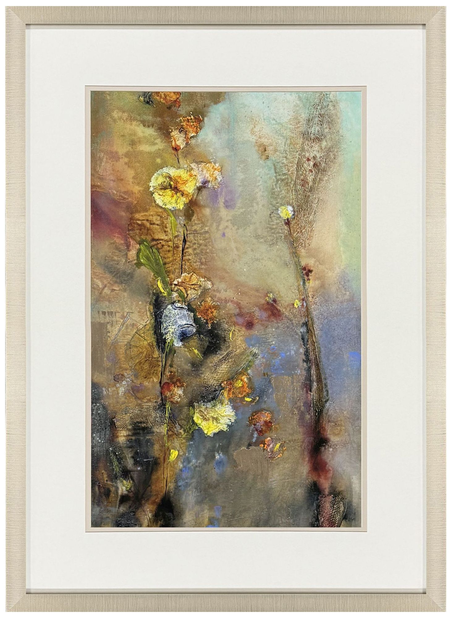 Paragon Floral Life I 34"w X 49"h Transitional Framed Art