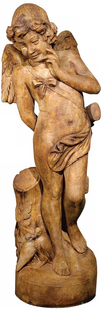 Henri Studio Standing Cupid Garden 44" High Accent Sculpture