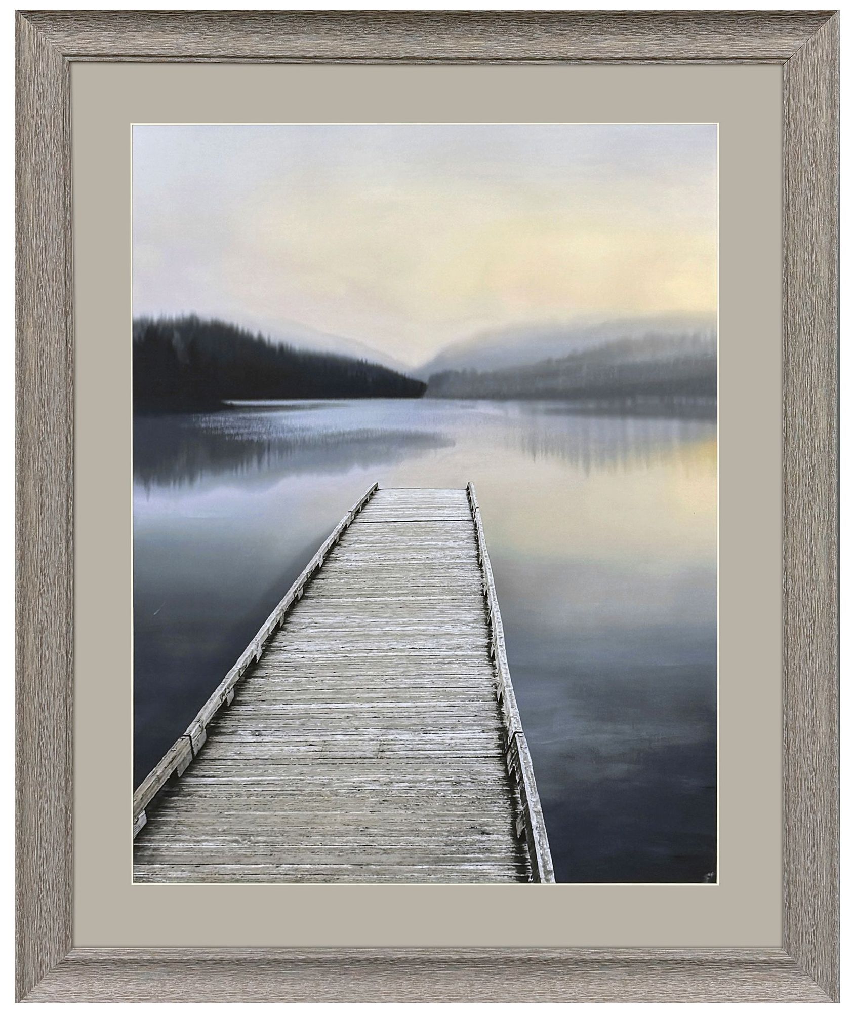 Paragon Reflective Aurora 27"w X 33"h Modern Framed Art