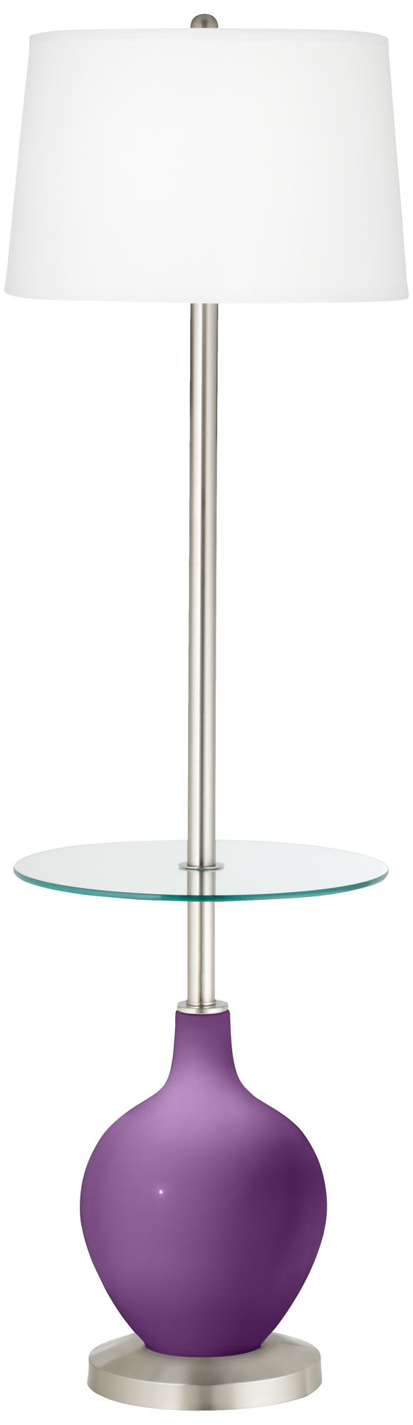 purple standing lamp