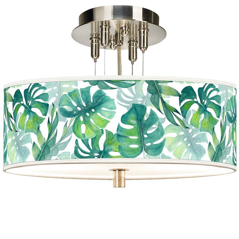 Image 1 Tropica Giclee 14" Wide Ceiling Light