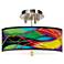 Colors in Motion Light Giclee 14" Wide Ceiling Light