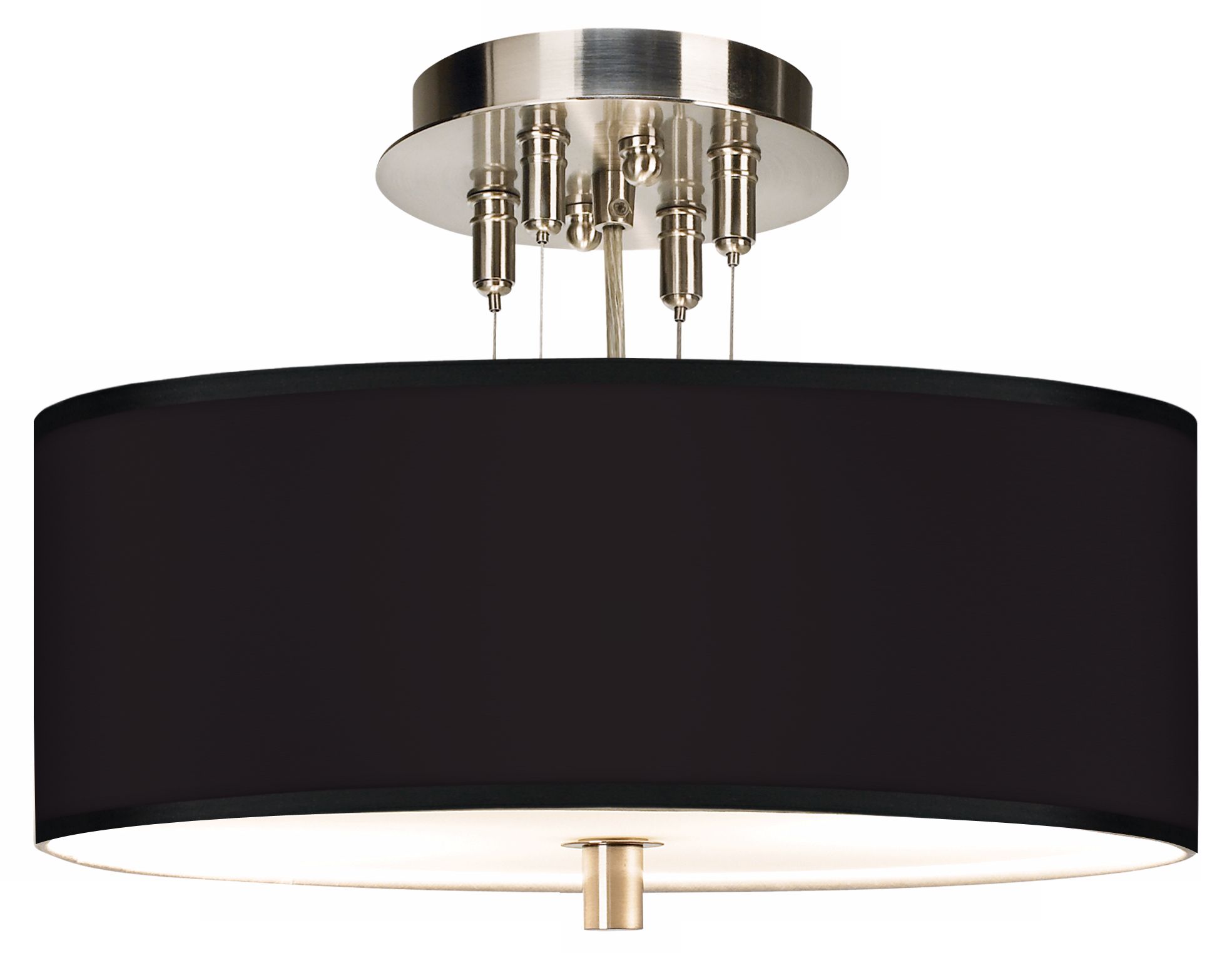 All Black Giclee 14" Wide Ceiling Light