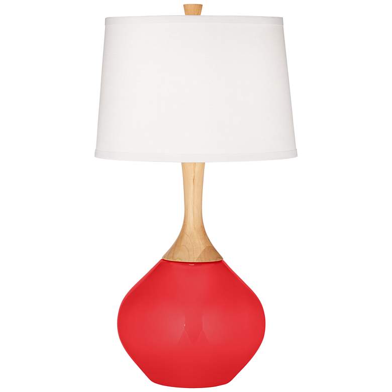 Poppy Red Wexler Table Lamp - #26N31 | Lamps Plus