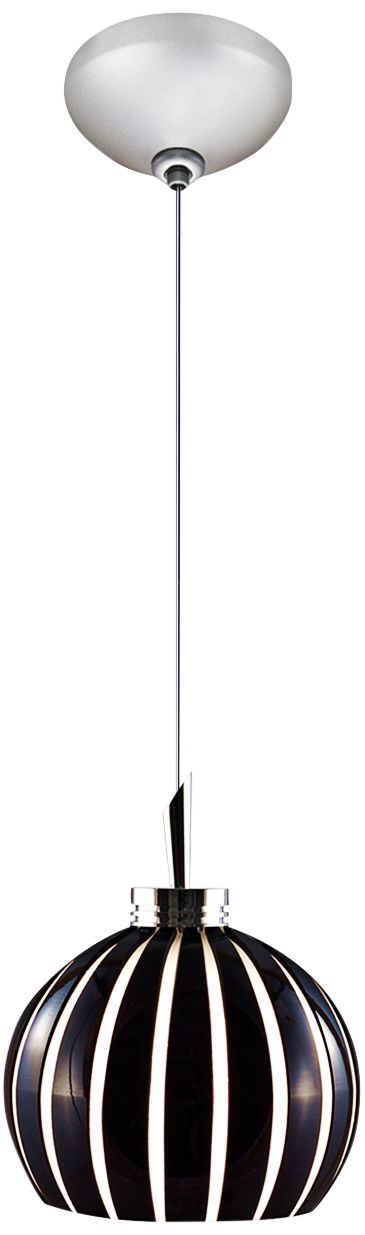 Jesco Fabian 4 3/4" Wide Black Cut Glass Mini Pendant