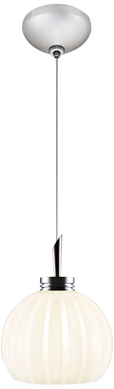 Jesco Fabian 4 3/4" Wide White Cut Glass Mini Pendant