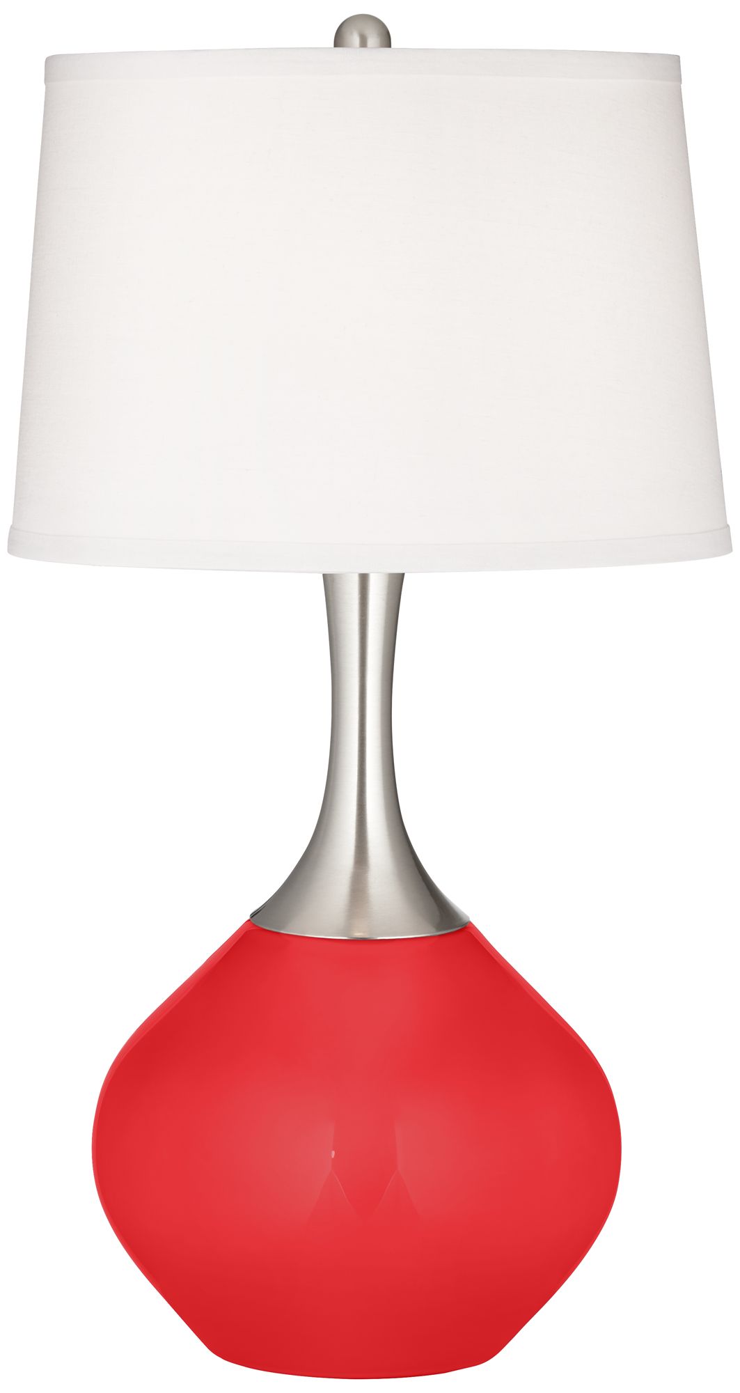 Poppy Red Spencer Table Lamp 26T04 Lamps Plus