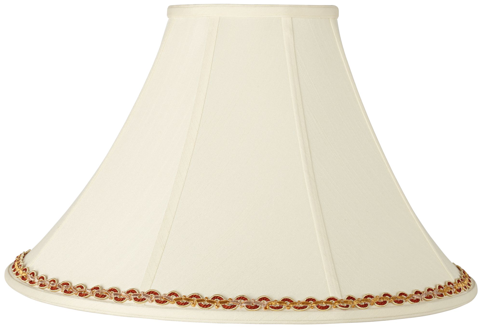 Bell Shade with Gold and Rust Trim 7x20x13.75 (Spider)