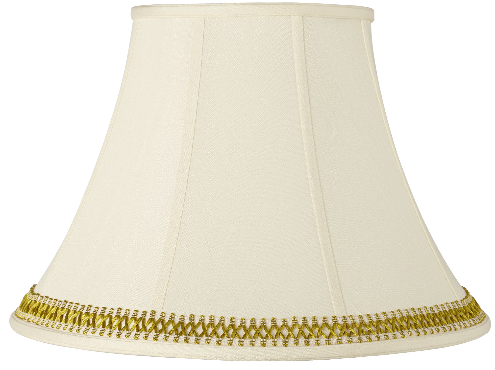 Imperial Shade with Gold Satin Weave Trim 9x18x13 (Spider)