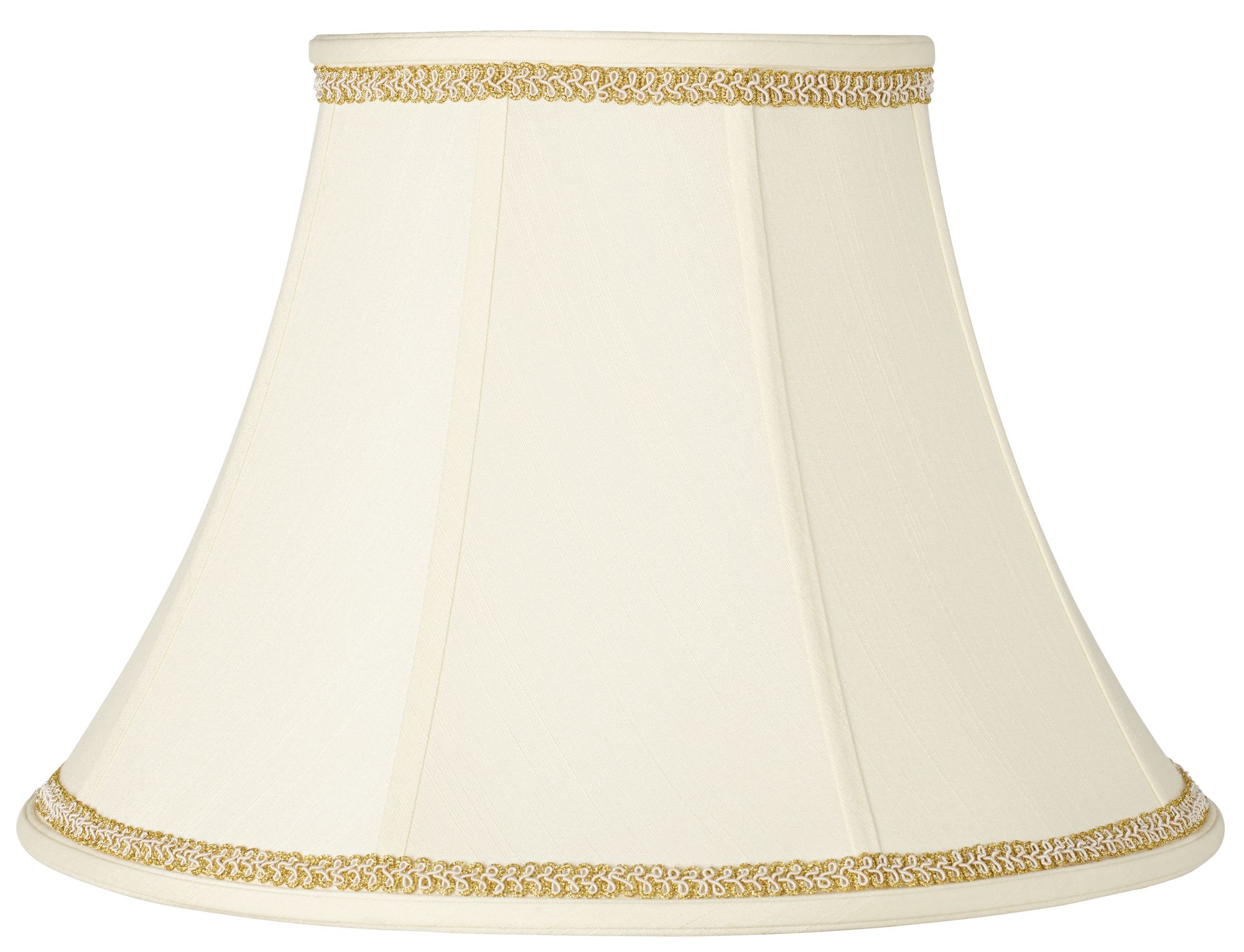 Imperial Shade with Gold Ivory Trim 9x18x13 (Spider)