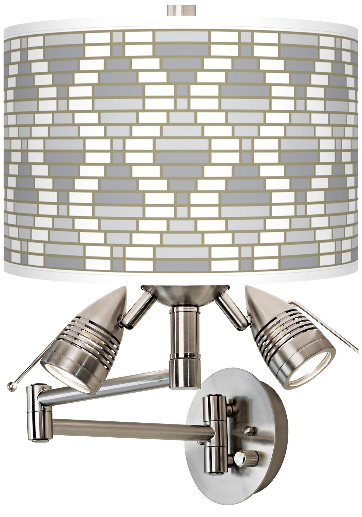 Stepping Out Giclee Plug-In Swing Arm Wall Lamp